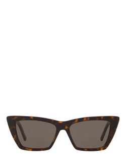 Yves Saint Laurent SL 276 Women's Mica Cat's Eye Sunglasses - view 2, Tortoise/Brown