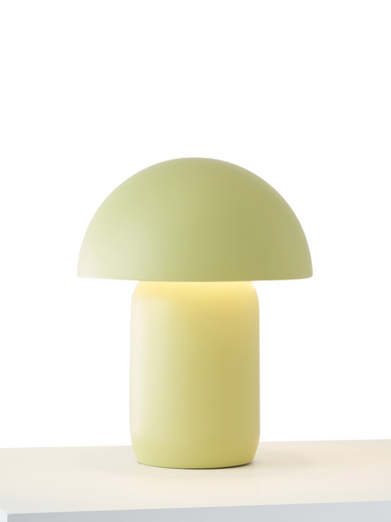 John Lewis Mushroom Rechargeable Portable Dimmable Table Lamp, Pistachio