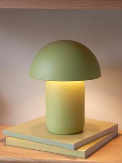 John Lewis Mushroom Rechargeable Dimmable Table Lamp - view 2, Pistachio