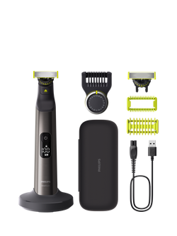 Philips OneBlade Pro 360 QP6652/61 Men's Shaver, Black/Green, Black/Green