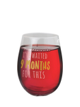 Pearhead "9 Months" Wine Glass