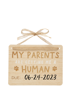 Pearhead Baby Announcement Pet Plaque - view 2, Multi
