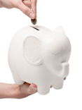 Pearhead Kids' Ceramic Elephant Money Bank