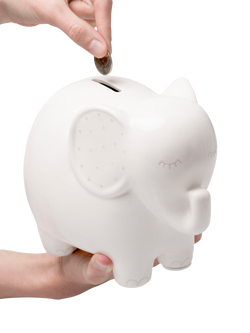 Pearhead Kids' Ceramic Elephant Money Bank - view 2, Multi