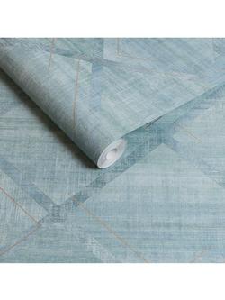 Graham & Brown Lorenz Geo Wallpaper - view 2, Breathe