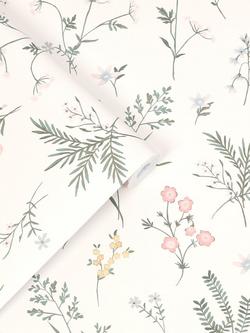 Laura Ashley Crosswell Wallpaper, Coral Pink - view 2, Coral Pink