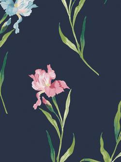 Laura Ashley Hawling Wallpaper, Midnight Seaspray, Midnight Seaspray