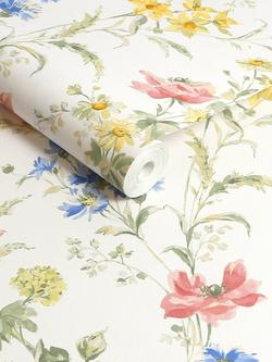Laura Ashley Poppy Meadow Wallpaper - view 2, Multi