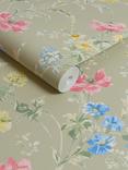 Laura Ashley Poppy Meadow Wallpaper, Sage