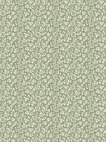 Laura Ashley Sweet Alyss Wallpaper, Moss Green