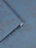 Laura Ashley Westbourne Wallpaper, Midnight Blue