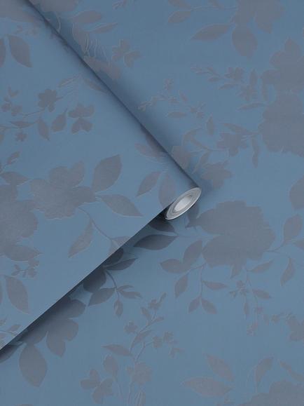 Laura Ashley Westbourne Wallpaper, Midnight Blue - view 2, Midnight Blue