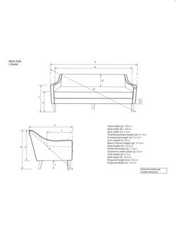 John Lewis Marlow Large 3 Seater Sofa, Dark Leg - view 2, Relaxed Linen Olive Green