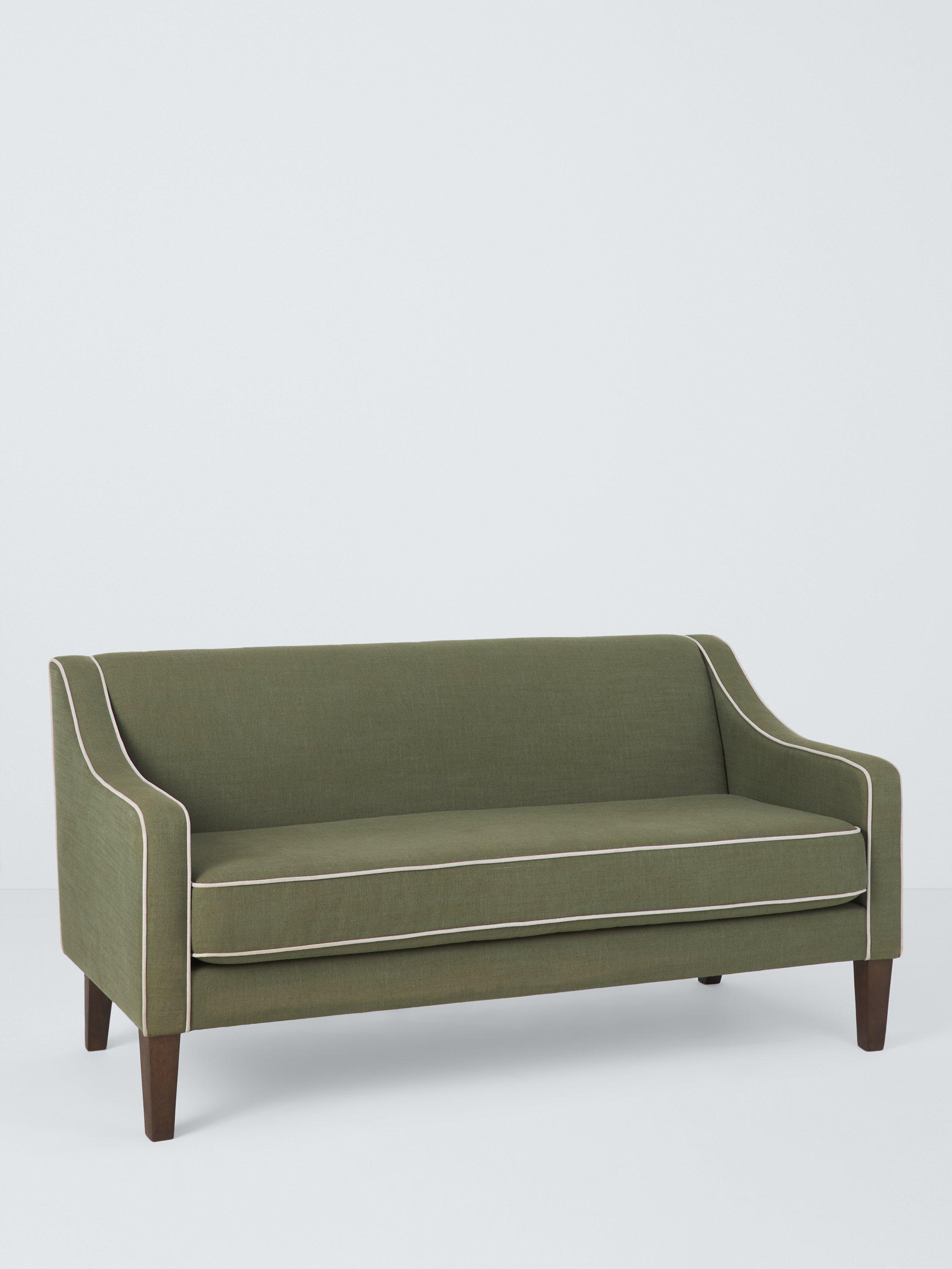 Marlow Range, John Lewis Marlow Medium 2 Seater Sofa, Dark Leg, Soft Weave Clay