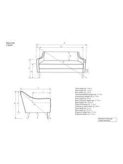 John Lewis Marlow Small 2 Seater Sofa, Dark Leg, Soft Weave Clay - view 2, Relaxed Linen Olive Green