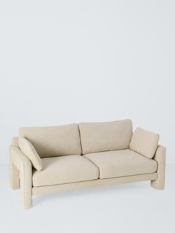 John Lewis Blocky Large 3 Seater Sofa, Natural Chenille