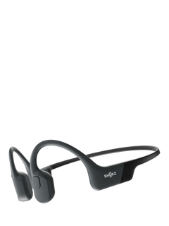 Shokz OpenRun Bluetooth Wireless Open-Ear Headphones, USB-C Charging, Black