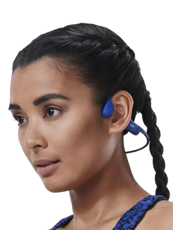 Shokz OpenRun Bluetooth Wireless Open-Ear Headphones, USB-C Charging - view 2, Blue