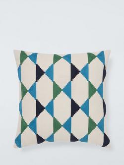 John Lewis Stack Cushion, Blue