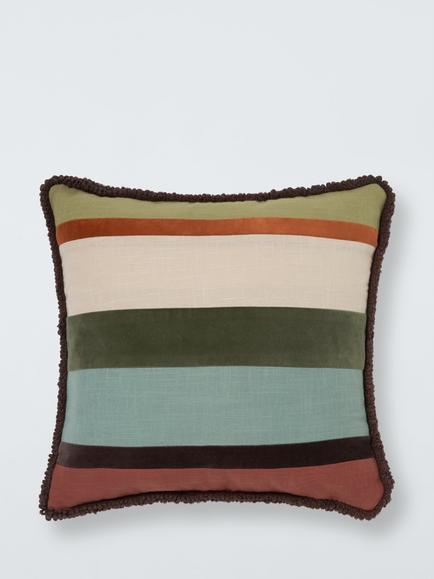 John Lewis Felic Stripe Cushion, Multi, 