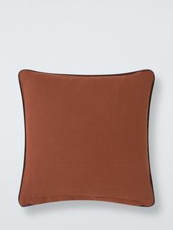 John Lewis Fifi Bird Cushion, Multi - view 2, Brown