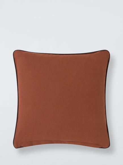 John Lewis Fifi Bird Cushion, Multi - view 2, Brown