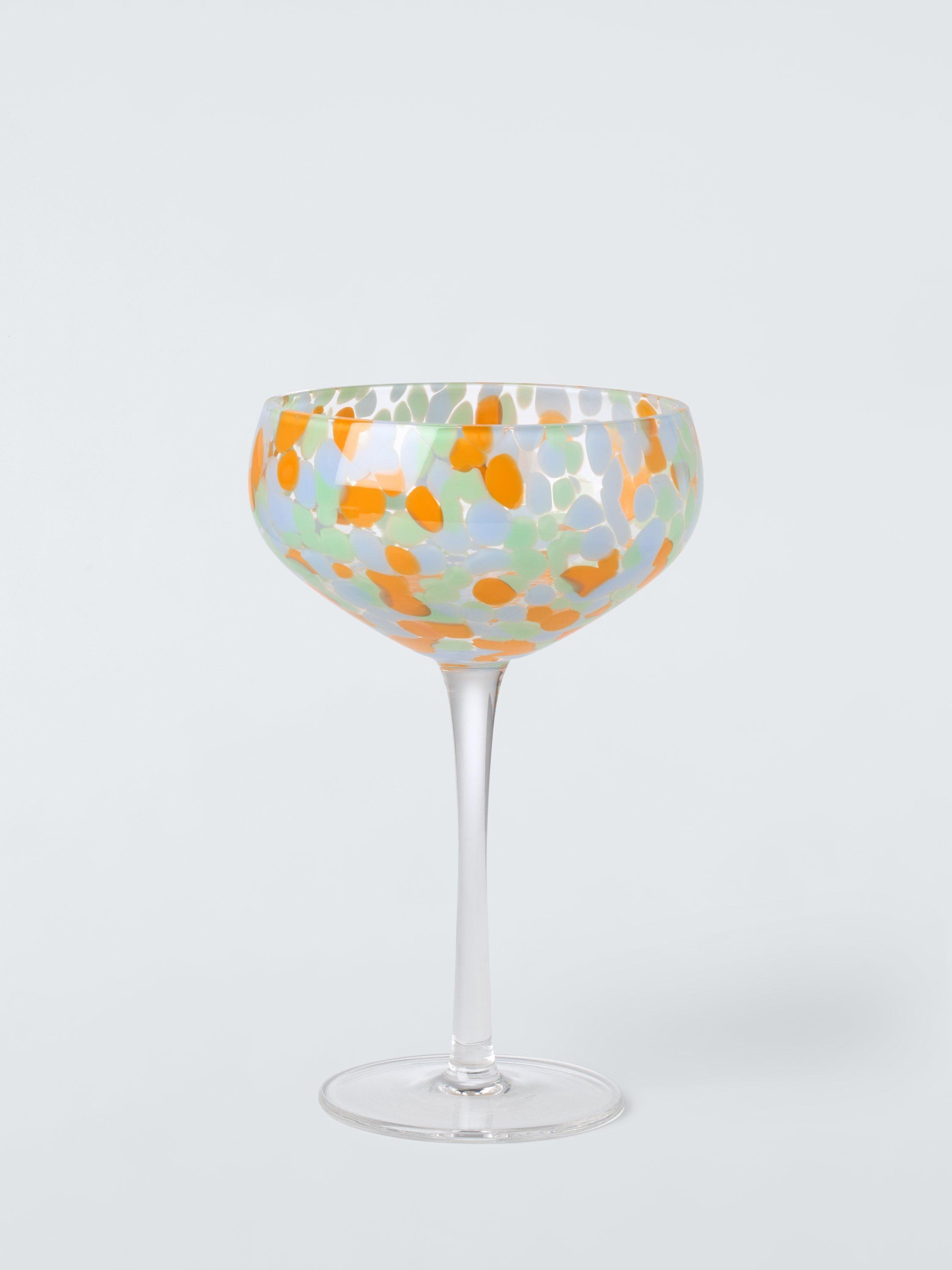 John Lewis Confetti Coupe Cocktail Glass, 388ml, Multi