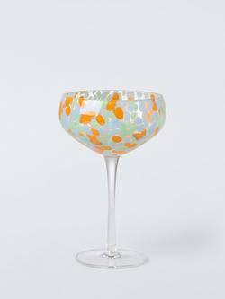 John Lewis Confetti Coupe Cocktail Glass, 388ml, Multi, Multi