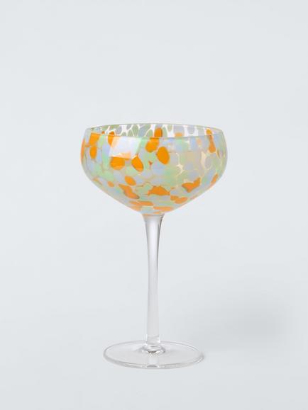 John Lewis Confetti Coupe Cocktail Glass, 388ml, Multi - view 2, Multi