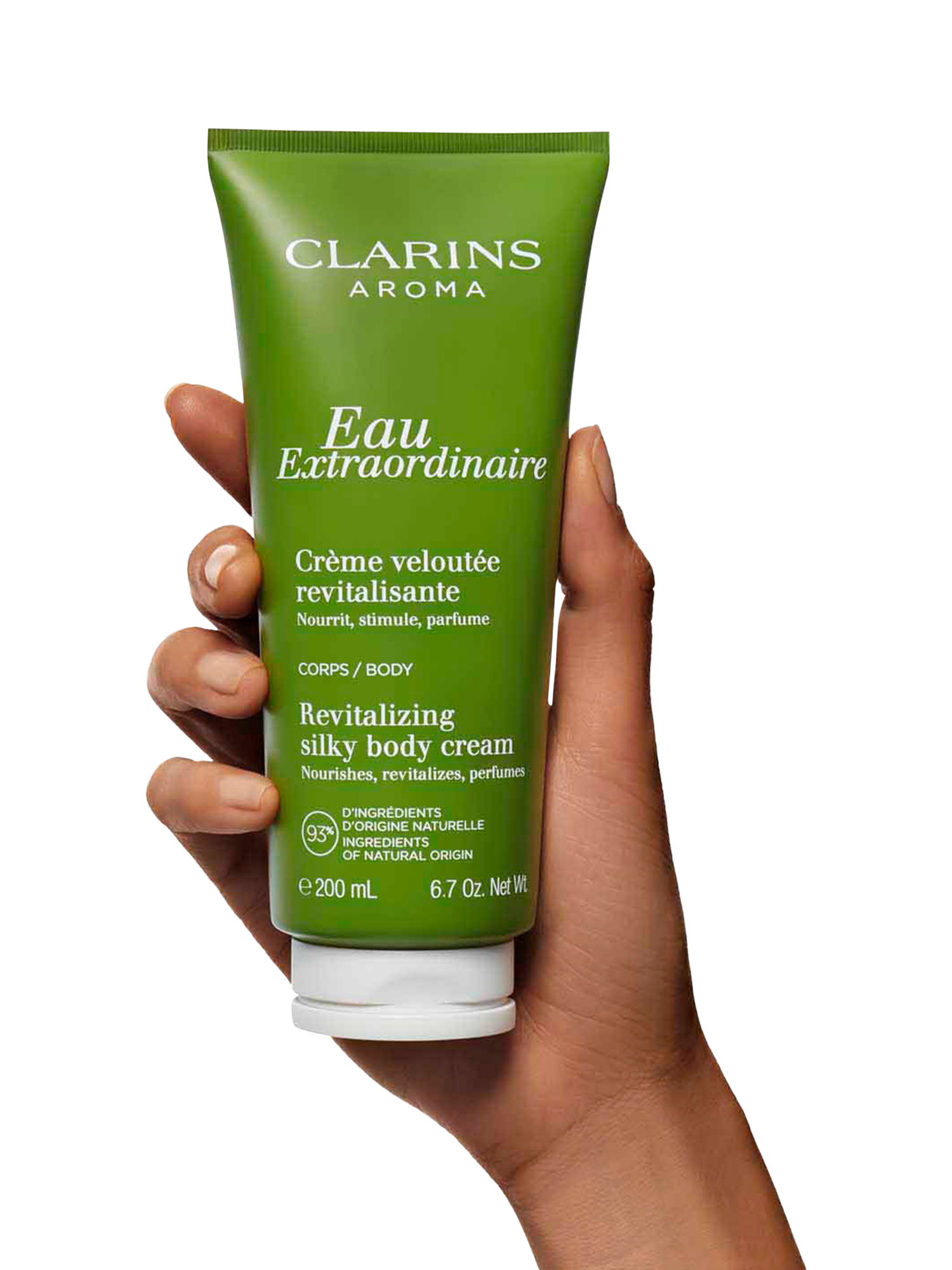 Product image 4 of 6, which shows Clarins Eau Extraordinaire Revitalising Silky Body Cream, 200ml