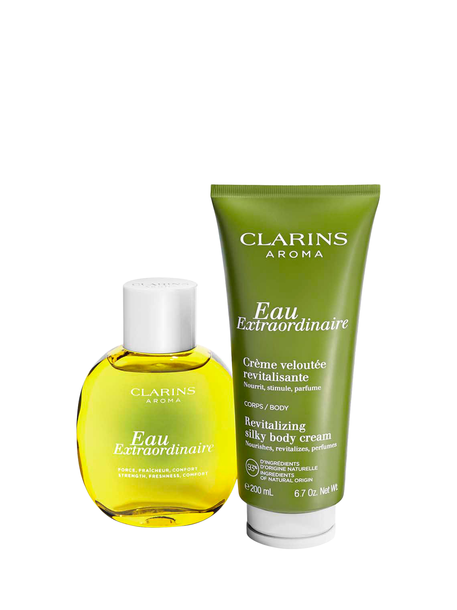 Product image 6 of 6, which shows Clarins Eau Extraordinaire Revitalising Silky Body Cream, 200ml
