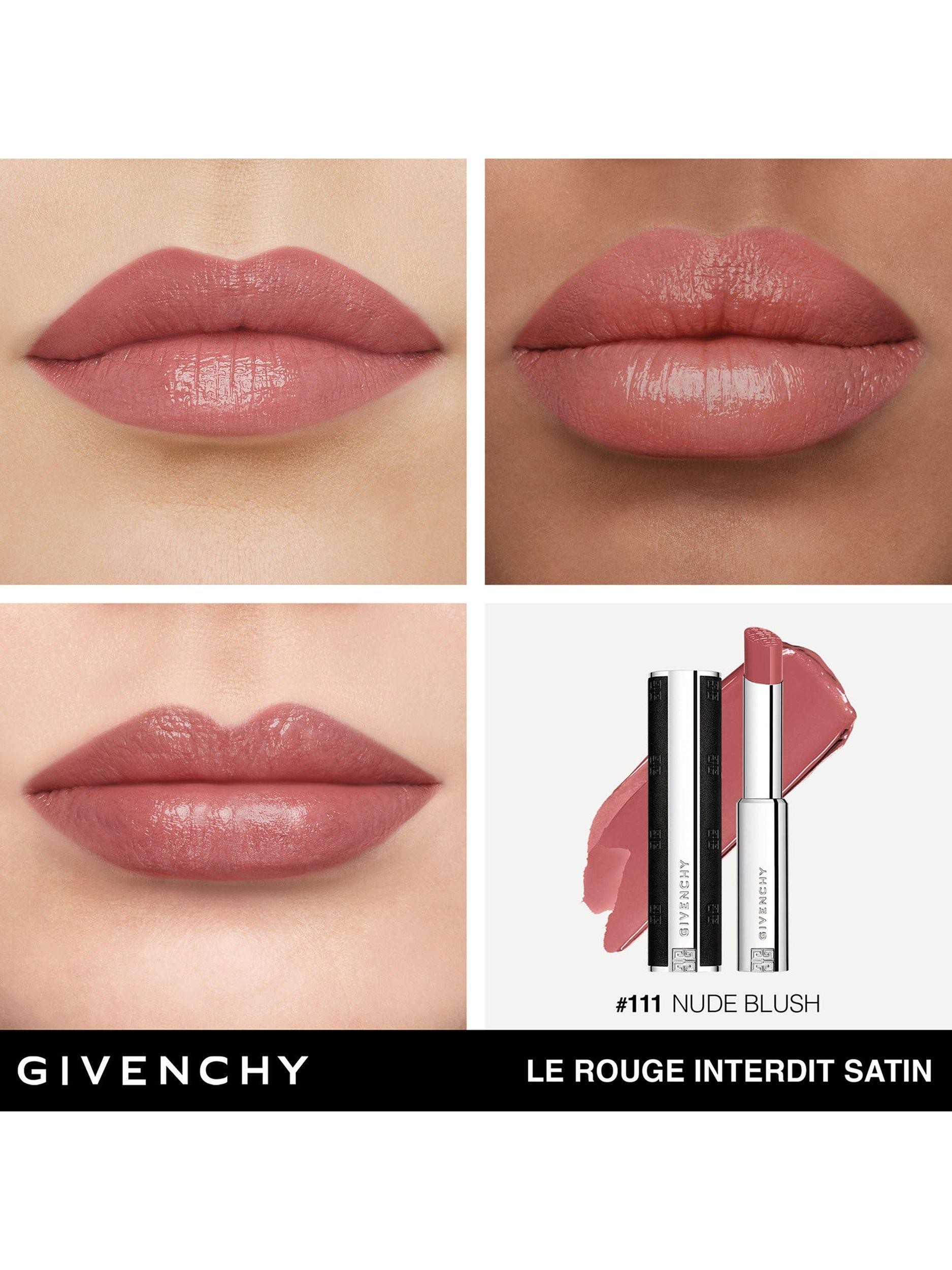 Product image 3 of 7, which shows Givenchy Le Rouge Interdit Satin Lipstick, N111 Nude Blush