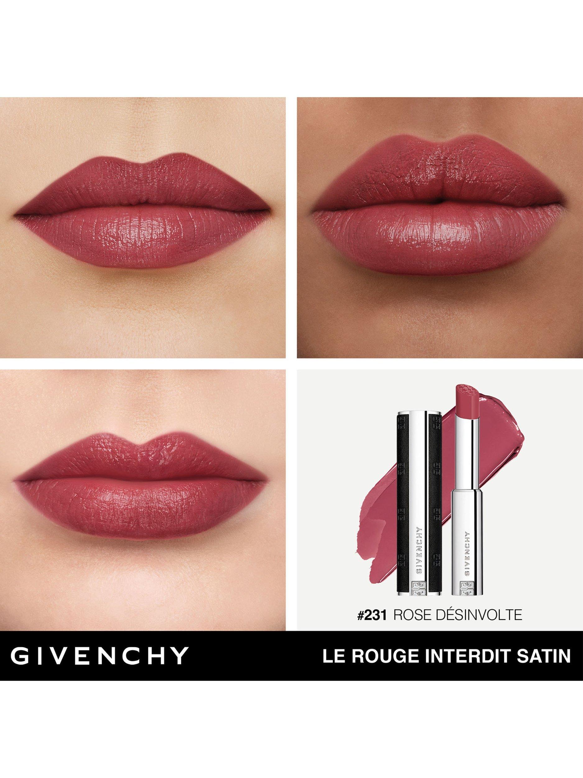 Product image 3 of 7, which shows Givenchy Le Rouge Interdit Satin Lipstick, N231 Rose Désinvolte