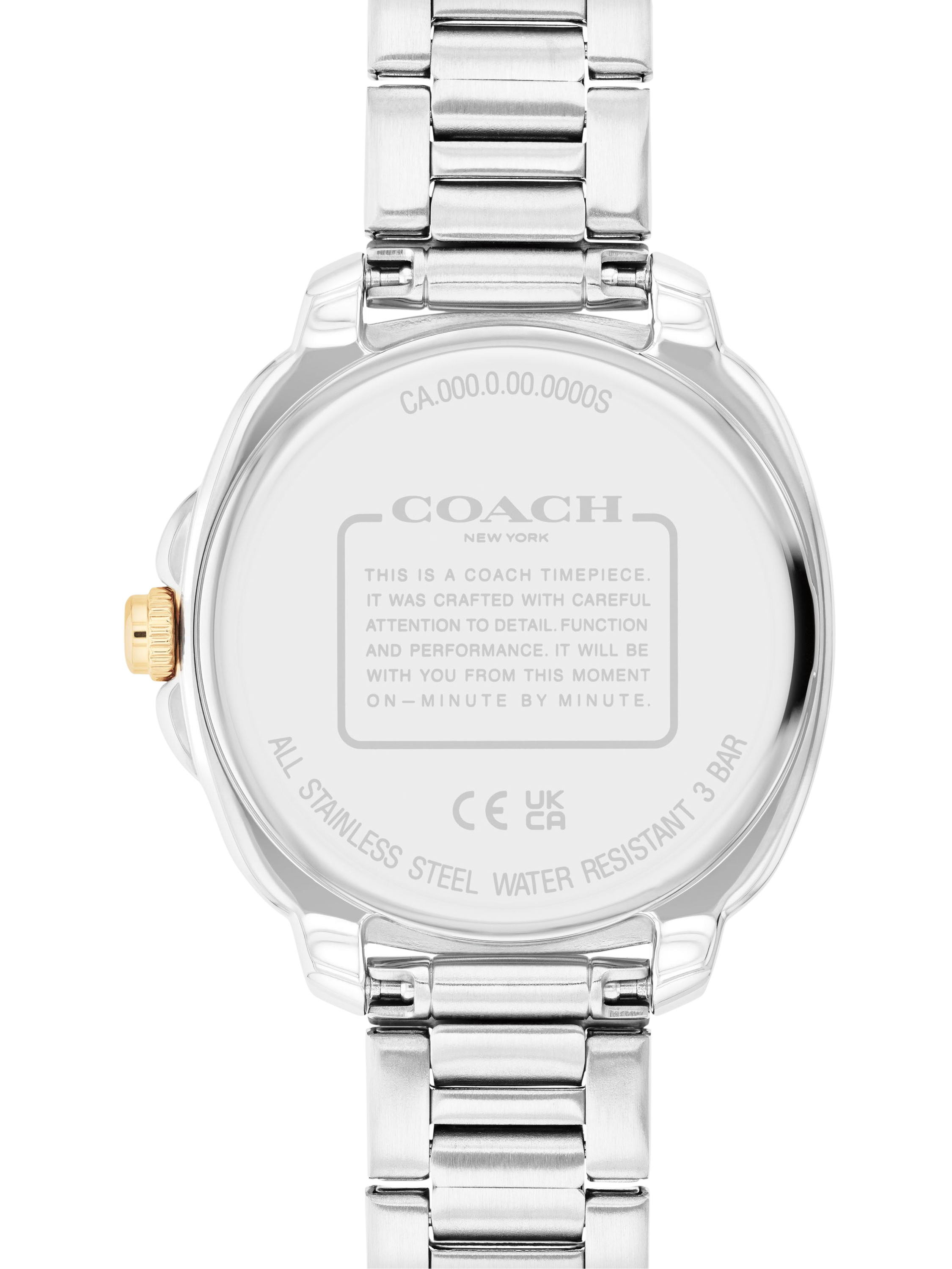 Product image 3 of 4, which shows Coach Women's Brooks Crystal Bracelet Strap Watch, Silver