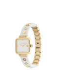 Coach Women's Cass Square Motif Resin Strap Watch