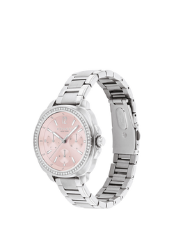 Coach Women's Kitt Crystal Bracelet Strap Watch, Silver/Pink - view 2, Silver/Pink