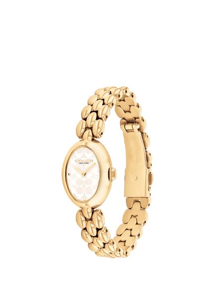Coach Women's Sammy Oval Bracelet Strap Watch, Gold - view 2, Gold