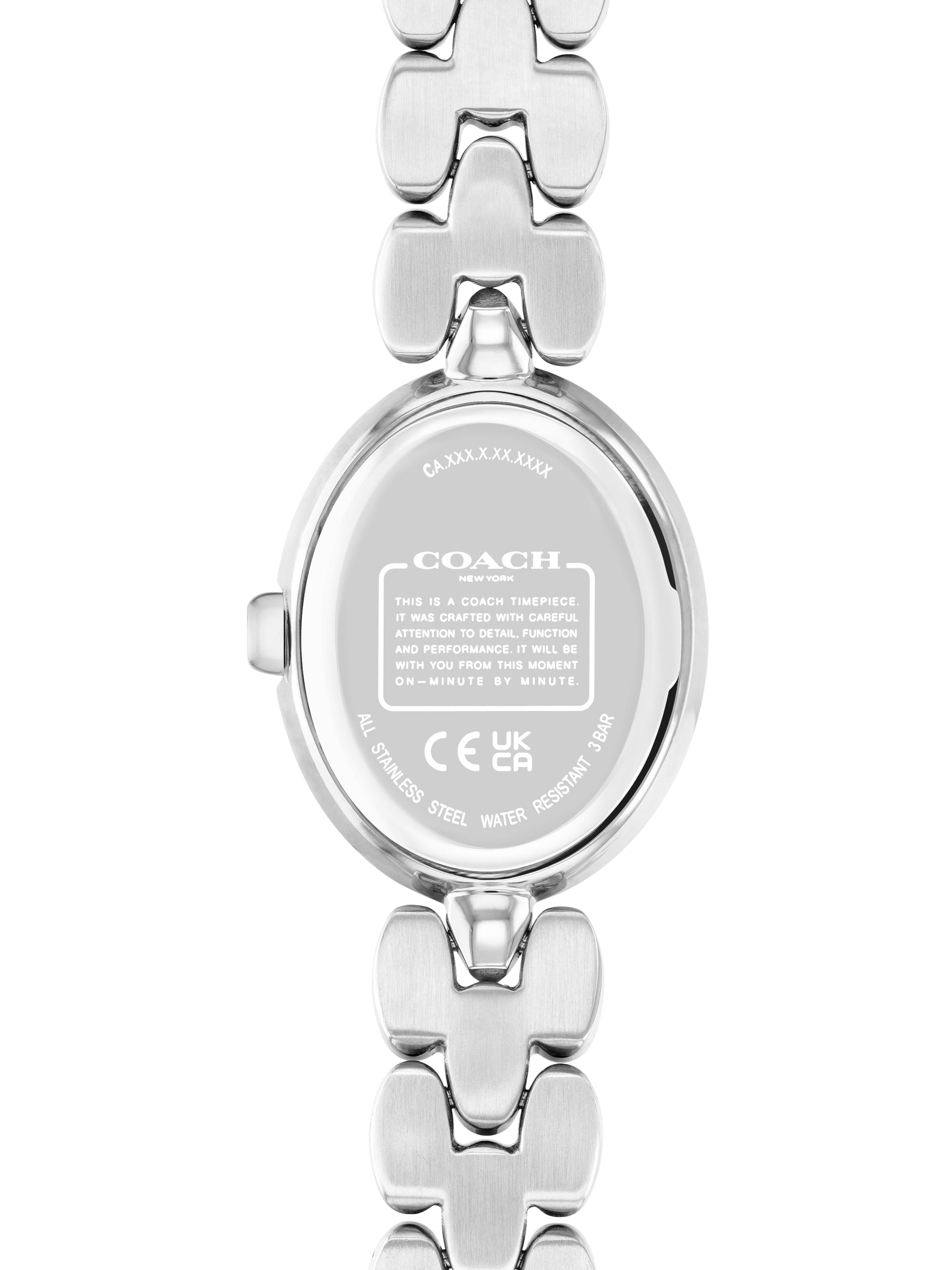 Product image 3 of 5, which shows Coach Women's Sammy Oval Bracelet Strap Watch, Silver/Black