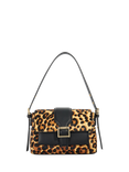 Dune Dara Leopard Shoulder Bag, Black/Multi