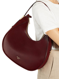 Dune London Dedicated Scoop Shoulder Bag, Burgundy