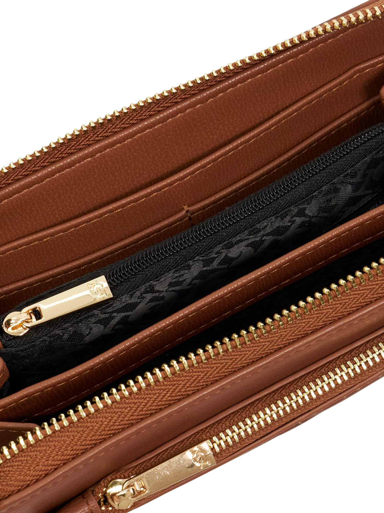Product image 4 of 5, which shows Dune London Kelbey Hidden Pouch Purse, Tan