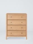 John Lewis Bevel 4 Drawer Chest, Natural