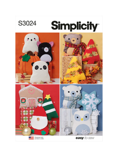 Simplicity Autumn Winter Decorations Sewing Pattern SS3024OS