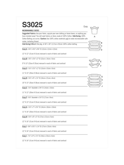 Simplicity Microwave Cosy Sewing Pattern SS3025OS - view 2, 