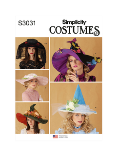 Simplicity Costume Hat Sewing Pattern SS3031OS