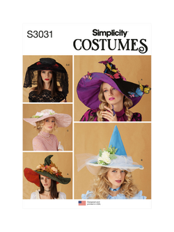 Simplicity Costume Hat Sewing Pattern SS3031OS, 