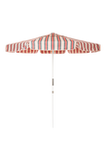 Business & Pleasure Co. Striped Market Parasol, 2m, Pink