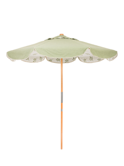 Business & Pleasure Co. Resort Market Parasol, 2.1m, Casa Green, Green