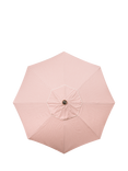 Business & Pleasure Co. Lauren's Stripe Market Parasol, 2.4m, Pink