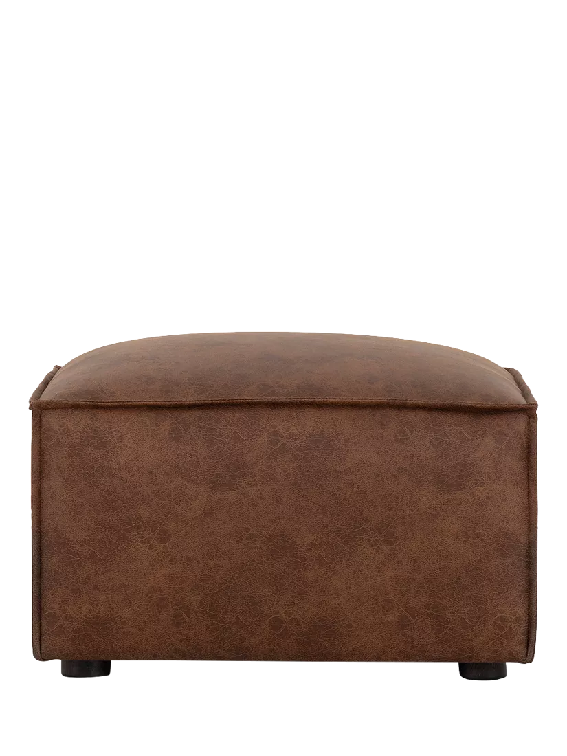 Swyft Model 03 Footstool, Faux Lthr Chestnut